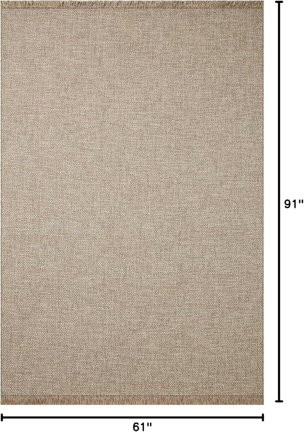 Loloi Dawn Collection Indoor/Outdoor DAW-04 Coffee 5'-1" x 7'-7" Area Rug