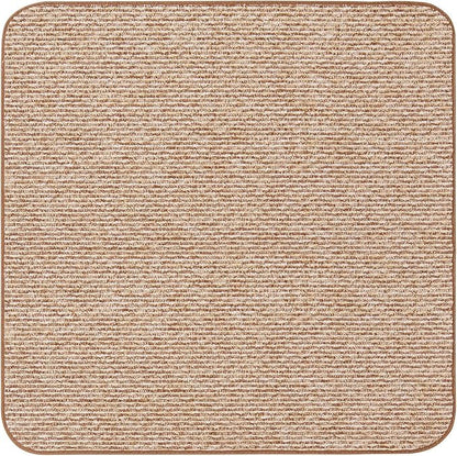 House, Home and More Skid-Resistant Carpet Indoor Area Rug Floor Mat - Praline Brown - 3 Ft X 3 Ft - Non Slip Rubber Backing, Stain Resistant, Dog Friendly, Living Room Bedroom Kitchen Entryway