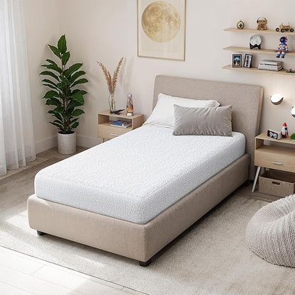 PAULATO BY GA.I.CO Twin Waterproof Mattress Protector – Mattress Cover for Twin Size Bed – Breathable Noiseless Hypoallergenic Machine Washable – Water Proof Protector with Deep Elastic Skirt