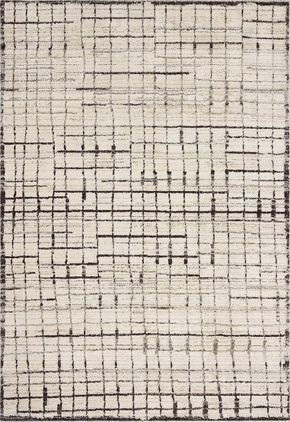 Loloi Jeremiah Brent Bleecker Collection BLE-01 Ivory/Charcoal 9'-2" x 13' Area Rug