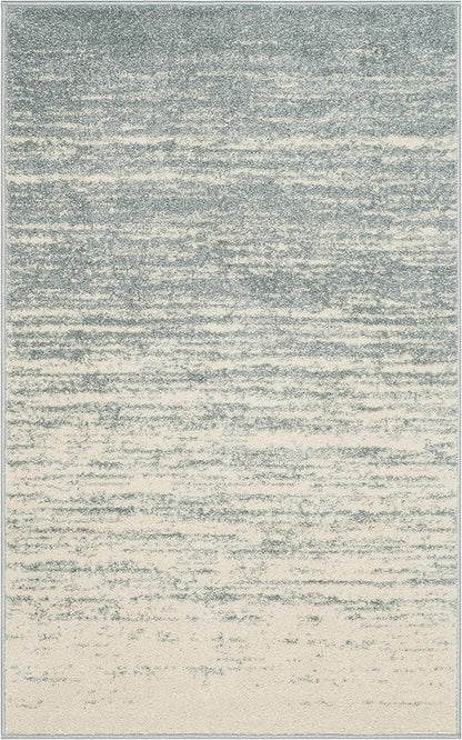 SAFAVIEH Area Rug 3x5 - Adirondack Collection - Slate & Cream, Modern Ombre Design, Non Shedding & Easy to Clean, Ideal for Living Room, Bedroom, Office, Dining Space (ADR113T)