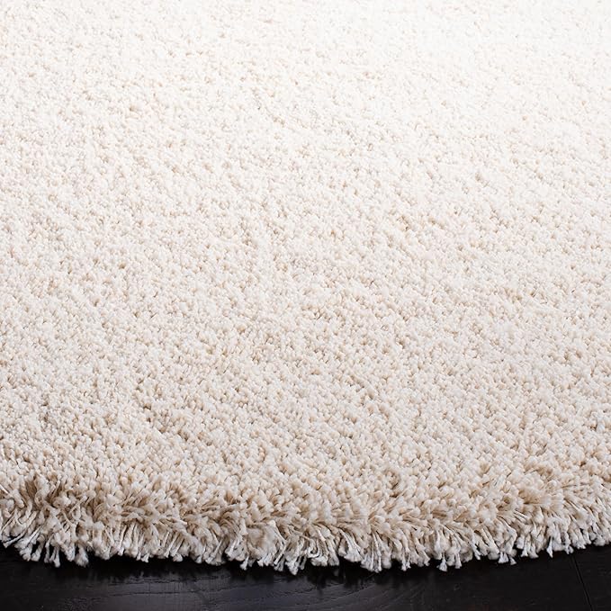 SAFAVIEH Milan Shag Collection Accent Rug - 2' x 3', Ivory, Non-Shedding & Easy Care, 2-inch Thick, Ideal for The Living Room, Dining Room, Bedroom (SG180-1212-2)