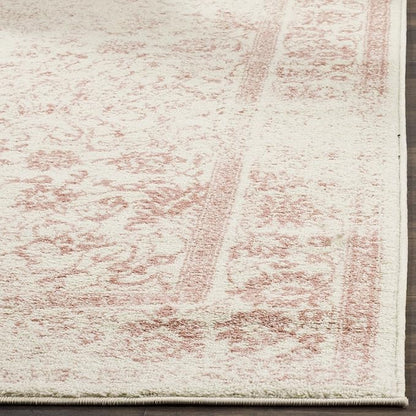 SAFAVIEH Adirondack Collection Accent Rug - 2'6" x 4', Ivory & Rose, Distressed Vintage Floral Design, Non-Shedding & Easy to Clean, Ideal for Front Door, Kitchen, Entryway, Foyer (ADR109H)