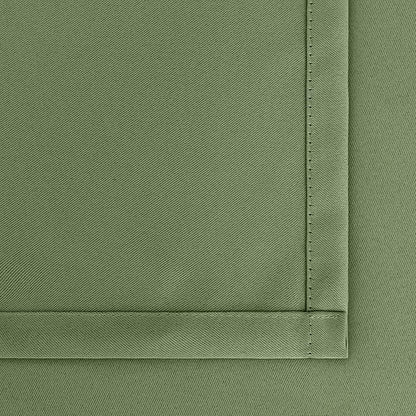 BGment Olive Green Blackout Curtains 45 Inch Length for Kitchen Bedroom Window - Short Thermal Insulated Drapes with Rod Pocket Room Darkening for Bathroom Cafe Rv Camper, 42 x 45 Inch, 2 Panels