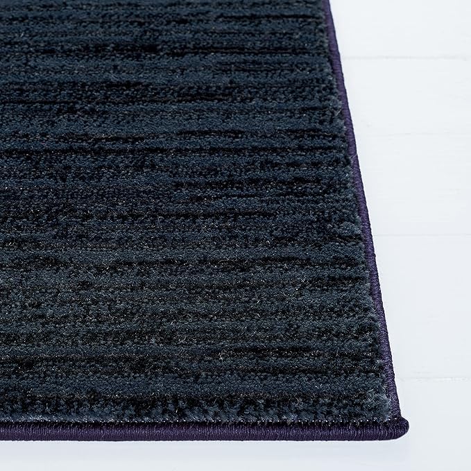 SAFAVIEH Vision Collection Area Rug - 5' Square, Black, Modern Ombre Design, Non-Shedding & Easy to Clean, Ideal for Living Room, Bedroom, Dining Space (VSN606Z)