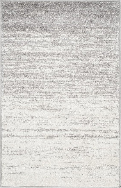 SAFAVIEH Adirondack Collection Accent Rug - 2'6" x 4', Ivory & Silver, Modern Ombre Design, Non Shedding & Easy to Clean, Ideal for Front Door, Kitchen, Entryway, Accent Space (ADR113B)