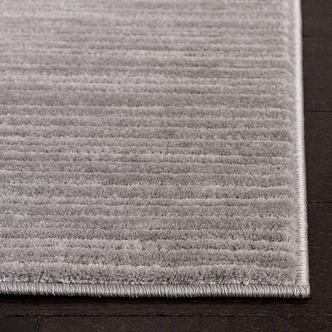 SAFAVIEH Vision Collection Runner Rug - 2'2" x 16', Silver, Modern Ombre Design, Non-Shedding & Easy to Clean, Ideal for Foyer, Hallway, Bedroom (VSN606G)