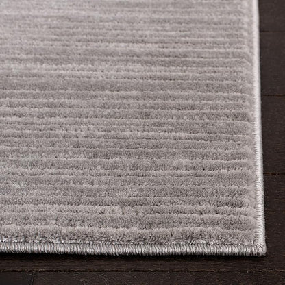 SAFAVIEH Vision Collection Runner Rug - 2'2" x 16', Silver, Modern Ombre Design, Non-Shedding & Easy to Clean, Ideal for Foyer, Hallway, Bedroom (VSN606G)