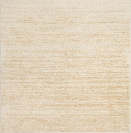 SAFAVIEH Adirondack Collection Area Rug - 10' Square, Champagne & Cream, Modern Ombre Design, Non Shedding & Easy to Clean, Ideal for Living Room, Bedroom, Office, Dining Space (ADR113W)