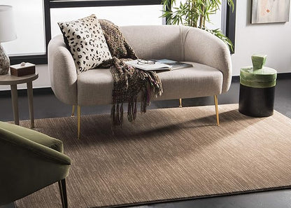 SAFAVIEH Vision Collection Area Rug - 5'1" x 7'6", Light Brown, Modern Ombre Design, Non-Shedding & Easy to Clean, Ideal for Living Room, Bedroom, Dining Space (VSN606C)