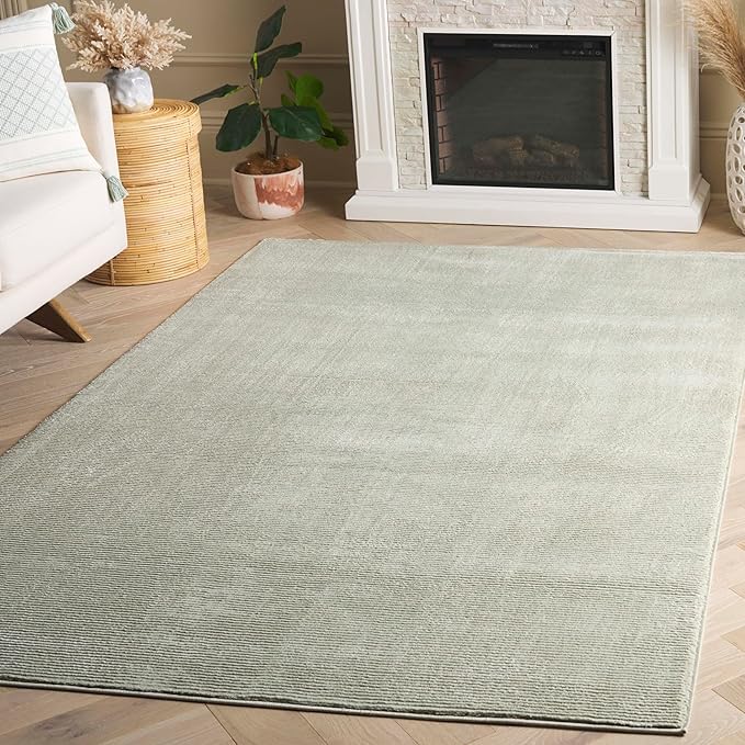 SAFAVIEH Revive Collection Accent Rug - 2'7" x 5', Sage, Non-Shedding & Easy Care, Ideal for High Traffic Areas in Living Room, Bedroom, Dining (REV102W-3)