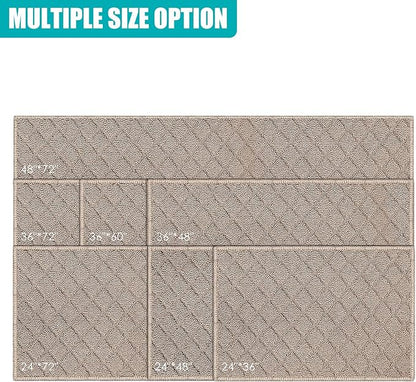 Azadx 2'x3' Front Entryway Door Mat Non Slip Indoor Door mats Washable Entry Mats Welcome Doormat Dirt Trapper for House Entry Low Profile Doormat Indoor Entrance Mat