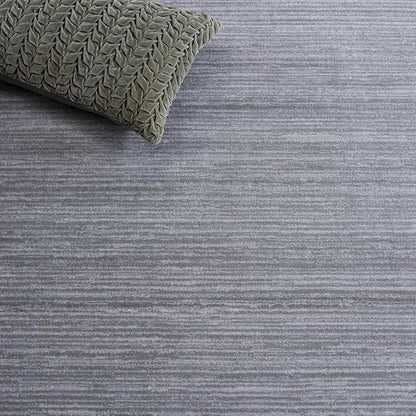 SAFAVIEH Vision Collection Area Rug - 10' Square, Silver, Modern Ombre Design, Non-Shedding & Easy to Clean, Ideal for Living Room, Bedroom, Dining Space (VSN606G)