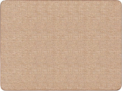 House, Home and More Skid-Resistant Carpet Indoor Area Rug Floor Mat - Praline Brown - 6 Ft X 8 Ft - Non Slip Rubber Backing, Stain Resistant, Dog Friendly, Living Room Bedroom Kitchen Entryway