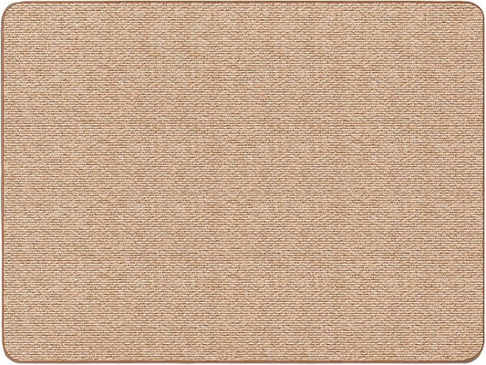 House, Home and More Skid-Resistant Carpet Indoor Area Rug Floor Mat - Praline Brown - 6 Ft X 8 Ft - Non Slip Rubber Backing, Stain Resistant, Dog Friendly, Living Room Bedroom Kitchen Entryway