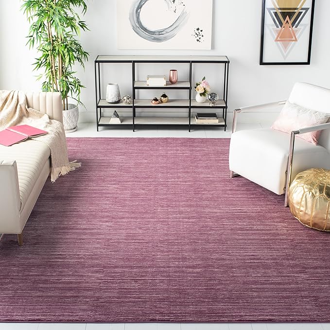 SAFAVIEH Area Rug 9x12 - Vision Collection - Large - Grape Purple, Modern Ombre Design, Non-Shedding & Easy to Clean, Ideal for Living Room, Bedroom, Dining Space (VSN606A)