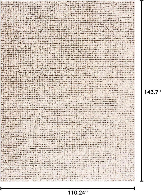 Hauteloom Keita Living Room, Bedroom Area Rug - Farmhouse - High Pile - Bone - 9'2" x 12'