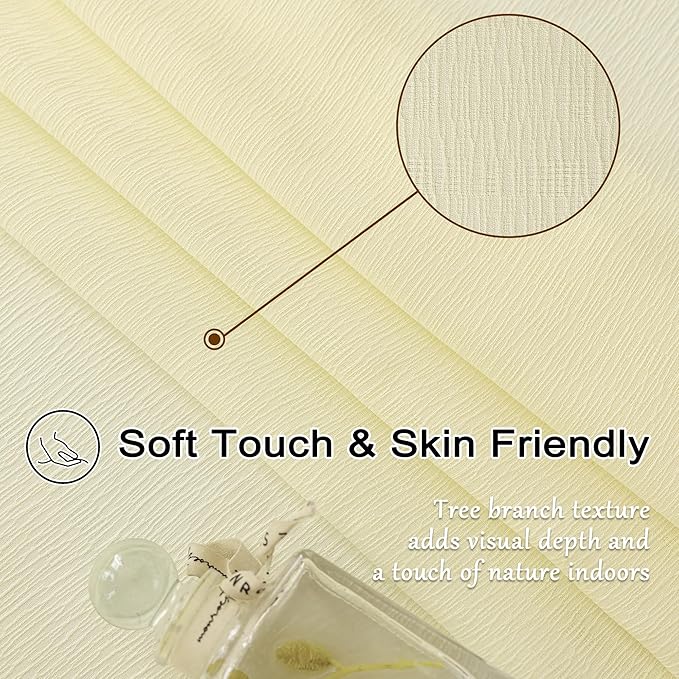 102 Inch Length Beige Sheer Curtains Pinch Pleated Drapes with Adjustable Hooks for Patio Door Tree Branch Textured Soft Touch Light Filter Ceiling Track Curtains, Beige, 72"W x 102"L, 2 Panels