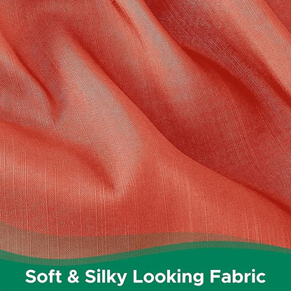 Biscaynebay Wrap Around Bed Skirts for Full & Full XL Beds 15" Drop, Coral Adjustable Elastic Dust Ruffles with Adjustable Belts Silky Luxrious Fabric Machine Washable
