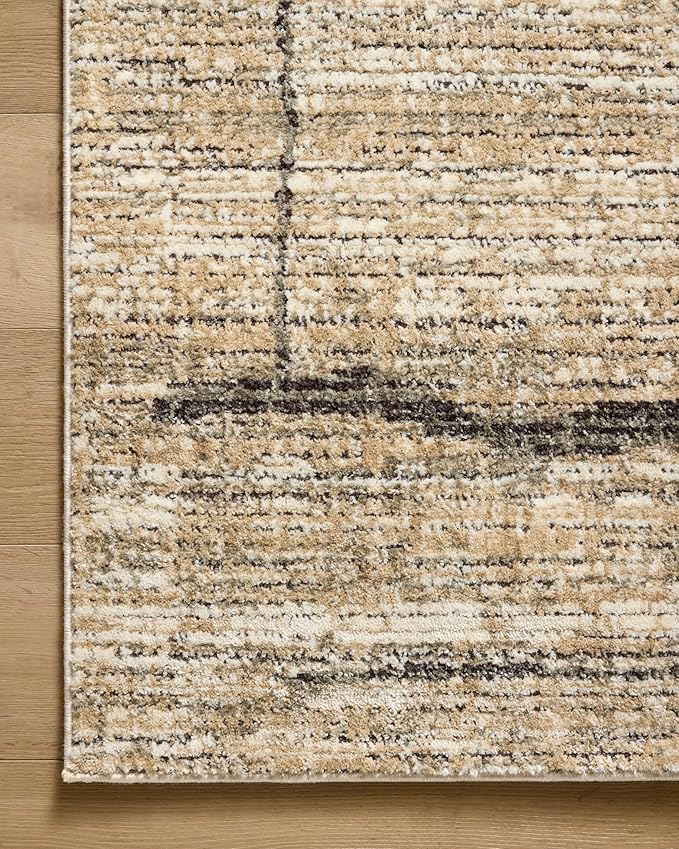 Loloi Jeremiah Brent Bleecker Collection BLE-05 Natural/Charcoal 4'-0" x 6'-0" Accent Rug