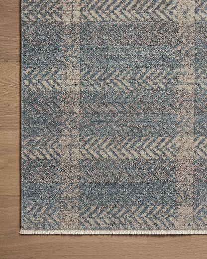 Loloi Angela Rose Ember Collection EMB-03 Blue/Beige 3'-6" x 5'-6" Accent Rug