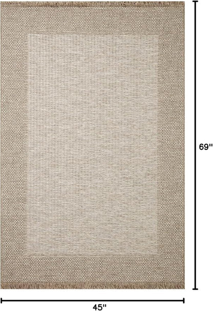 Loloi Dawn Collection Indoor/Outdoor DAW-06 Russet 3'-9" x 5'-9" Accent Rug