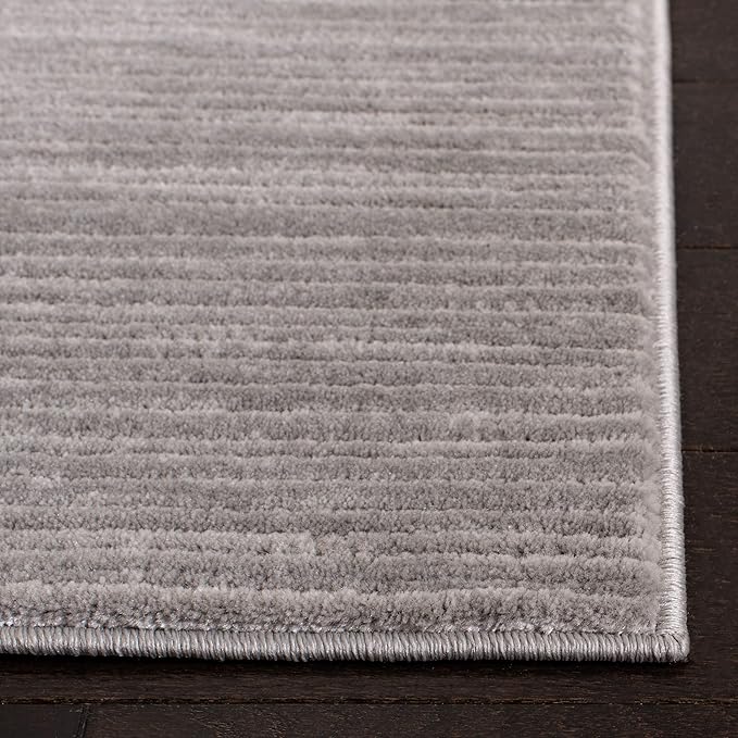 SAFAVIEH Vision Collection Runner Rug - 2'2" x 10', Silver, Modern Ombre Design, Non-Shedding & Easy to Clean, Ideal for Foyer, Hallway, Bedroom (VSN606G)