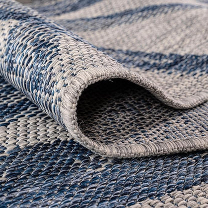 Keen Home Design Terrace Outdoor Area Rug - 4x6 Washable Indoor/Outdoor Rug for Patio, Kitchen, Balcony, Beach, Garden, Deck and Porch, Size: 3'10"x5'7"