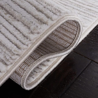 SAFAVIEH Area Rug 11x15 - Vision Collection - Large - Ivory & Grey, Modern Ombre Design, Non-Shedding & Easy to Clean, Ideal for Living Room, Bedroom, Dining Space (VSN606K)