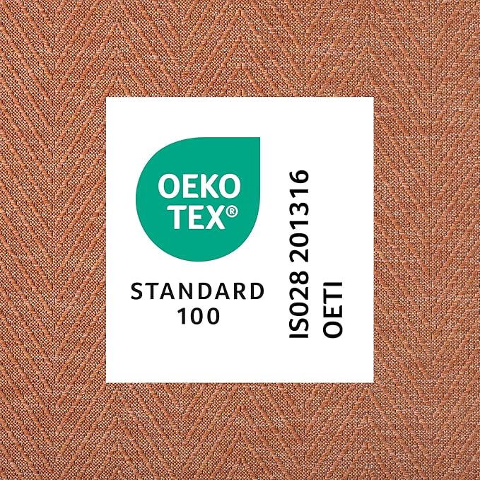 TOWN & COUNTRY BASICS Pax Herringbone Textured Solid Everwash® Washable Runner Area Rug, Low Pile, Non-Slip Backing, Easy Clean Pet & Family Friendly Rug, Rust, 2'5"x10'2"