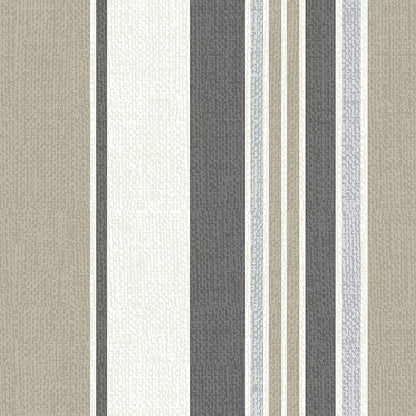 Arden earthFIBER Outdoor Deep Seat Cushion Set, 24 x 24, Rain-Proof, Fade Resistant, Deep Seat Bottom and Back Cushion for Chair, Sofa Taupe Grey Boardwalk Stripe