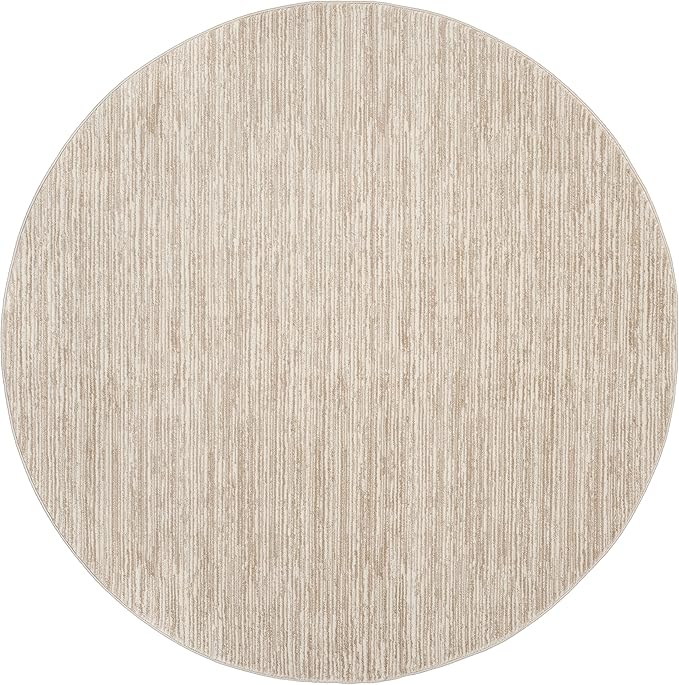 SAFAVIEH Vision Collection Area Rug - 10' Round, Aqua, Modern Ombre Design, Non-Shedding & Easy to Clean, Ideal for Living Room, Bedroom, Dining Space (VSN606B)