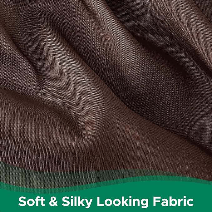 Biscaynebay Wrap Around Bed Skirts for Twin & Twin XL Beds Short Drop of 12", Brown Adjustable Elastic Dust Ruffles Easy Fit Wrinkle Resistant Silky Luxurious Fabric Machine Washable