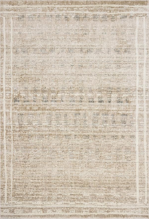 Loloi Jeremiah Brent Bleecker Collection BLE-07 Khaki/Natural 7'-10" x 10' Area Rug