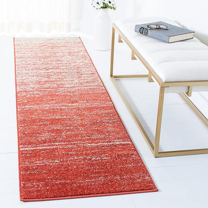 SAFAVIEH Adirondack Collection Runner Rug - 2'6" x 10', Orange & Grey, Modern Ombre Design, Non Shedding & Easy to Clean, Ideal for Hallway, Foyer, Kitchen, Entryway, Bedroom (ADR113P)
