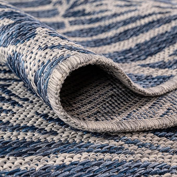 Keen Home Design Terrace Outdoor Area Rug - 5x8 Washable Indoor/Outdoor Rug for Patio, Kitchen, Balcony, Beach, Garden, Deck and Porch, Size: 5'3"x7'7"
