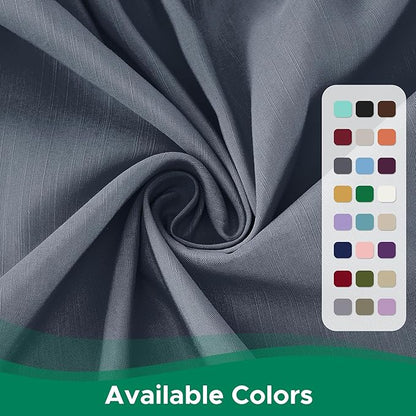 Biscaynebay Wrap Around Bed Skirts for Queen Size Beds 21" Long Drop, Dark Grey Adjustable Elastic Dust Ruffles Easy Fit Wrinkle Resistant Silky Luxurious Fabric Machine Washable