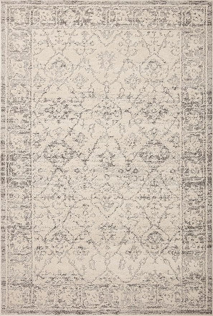 Loloi Magnolia Home by Joanna Gaines Gigi Collection GIG-02 Ivory/Stone 2'-7" x 4' Accent Rug
