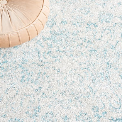 SAFAVIEH Adirondack Collection Runner Rug - 2'6" x 18', Ivory & Light Blue, Distressed Design, Non-Shedding & Easy to Clean, Ideal for Hallway, Foyer, Entryway, Bedroom (ADR109L)