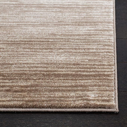 SAFAVIEH Vision Collection Runner Rug - 2'2" x 12', Light Brown, Modern Ombre Design, Non-Shedding & Easy to Clean, Ideal for Foyer, Hallway, Bedroom (VSN606C)