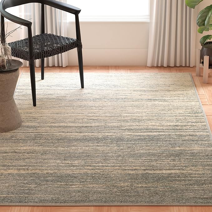 SAFAVIEH Area Rug 3x5 - Adirondack Collection - Slate & Cream, Modern Ombre Design, Non Shedding & Easy to Clean, Ideal for Living Room, Bedroom, Office, Dining Space (ADR113T)