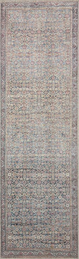 Loloi Adrian Collection ADR-04 Denim/Multi 2'-3" x 3'-9", .19" Thick Accent Rug