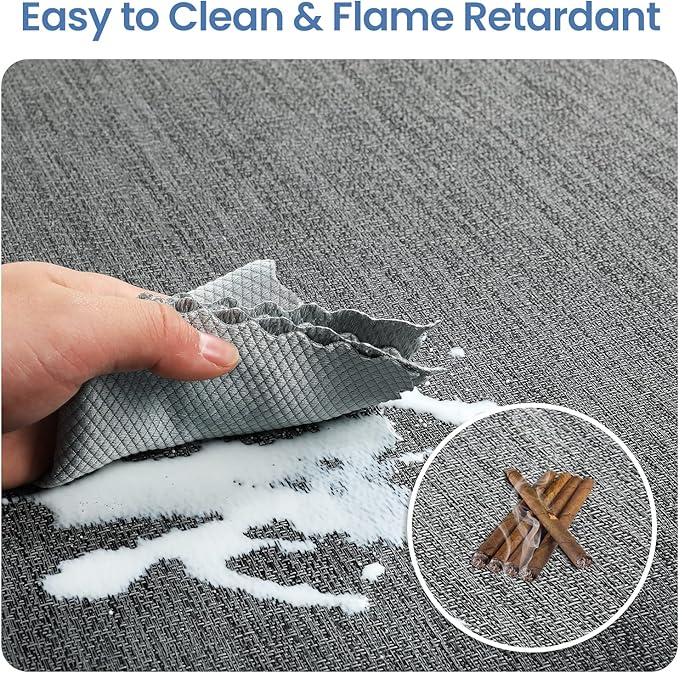 Chair Mat for Hardwood Floor, 50"x63" Desk Computer Chair Mat for Hard Wood & Tile Floor, Large Anti-Slip Hard Floor Protector Rolling Chairs, Desk Rug for Office Home
