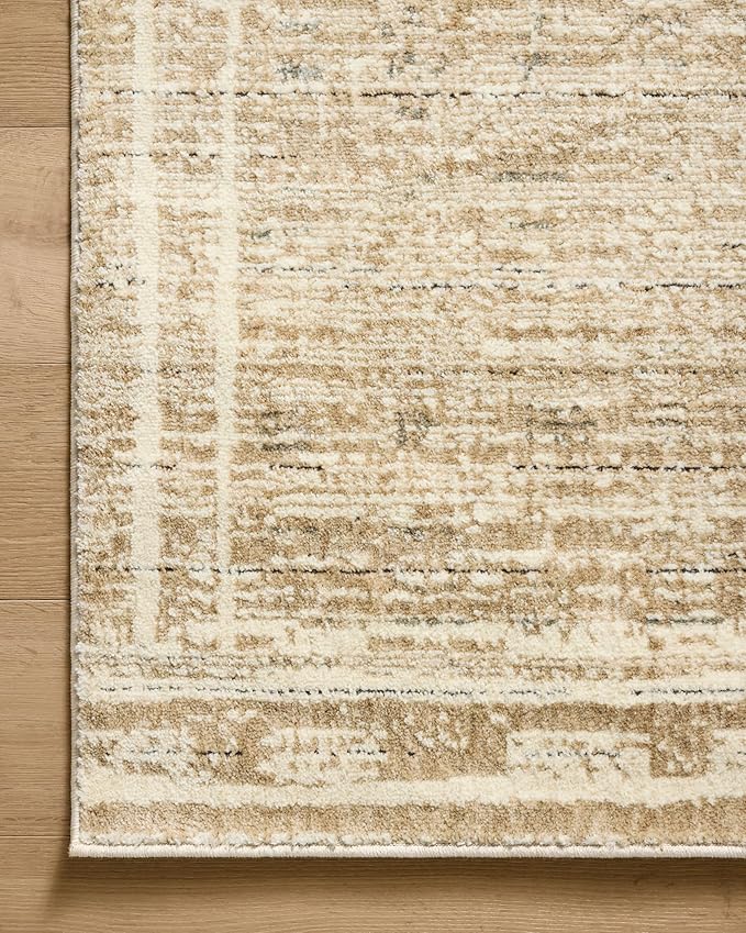 Loloi Jeremiah Brent Bleecker Collection BLE-07 Khaki/Natural 4'-0" x 6'-0" Accent Rug
