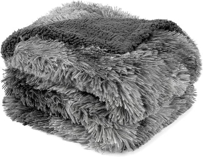 PetAmi Waterproof Dog Blanket for Large Dog, Queen Size Calming Pet Blanket Couch Cover Protector, Sherpa Faux Fur Cat Throw for Sofa Furniture Bed, Soft Fluffy XL, 90x90 Tie-Dye Gray