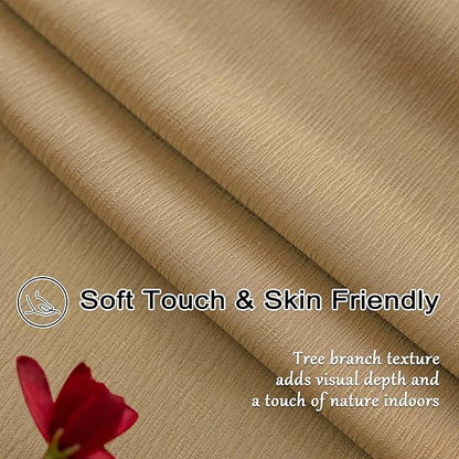 MAIHER Khaki Pinch Pleat Curtains 96 Inches Long Light Filtering Sheer Drapes for Bedroom Farmhouse Soft Touch Lightweight Pleated Drapes with Adjustable Hooks, Khaki, 42" W x 96" L, 2 Panels