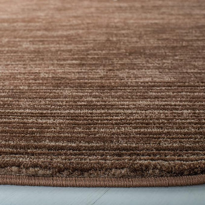 SAFAVIEH Vision Collection Area Rug - 3' Round, Brown, Modern Ombre Design, Non-Shedding & Easy to Clean, Ideal for Foyer, Entryway, Bedroom, Accent Space (VSN606E)