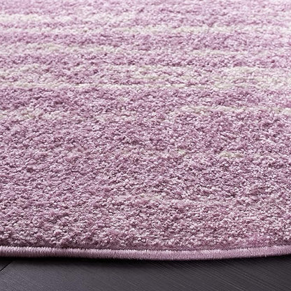 Safavieh Adirondack Collection Area Rug - 10' Round, Cream & Purple, Modern Ombre Design, Non Shedding & Easy to Clean, Ideal for Living Room, Bedroom, Office, Dining Space (ADR113L)