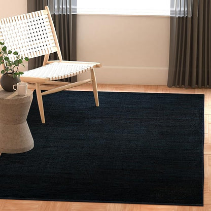 SAFAVIEH Area Rug 11x15 - Vision Collection - Large - Black, Modern Ombre Design, Non-Shedding & Easy to Clean, Ideal for Living Room, Bedroom, Dining Space (VSN606Z)