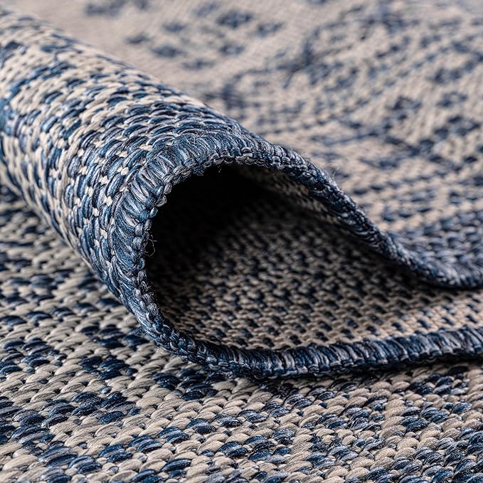 Keen Home Design Terrace Outdoor Runner Rug - 2x10 Washable Indoor/Outdoor Rug for Patio, Kitchen, Balcony, Beach, Garden, Deck and Porch, Size: 2'2"x9'11"